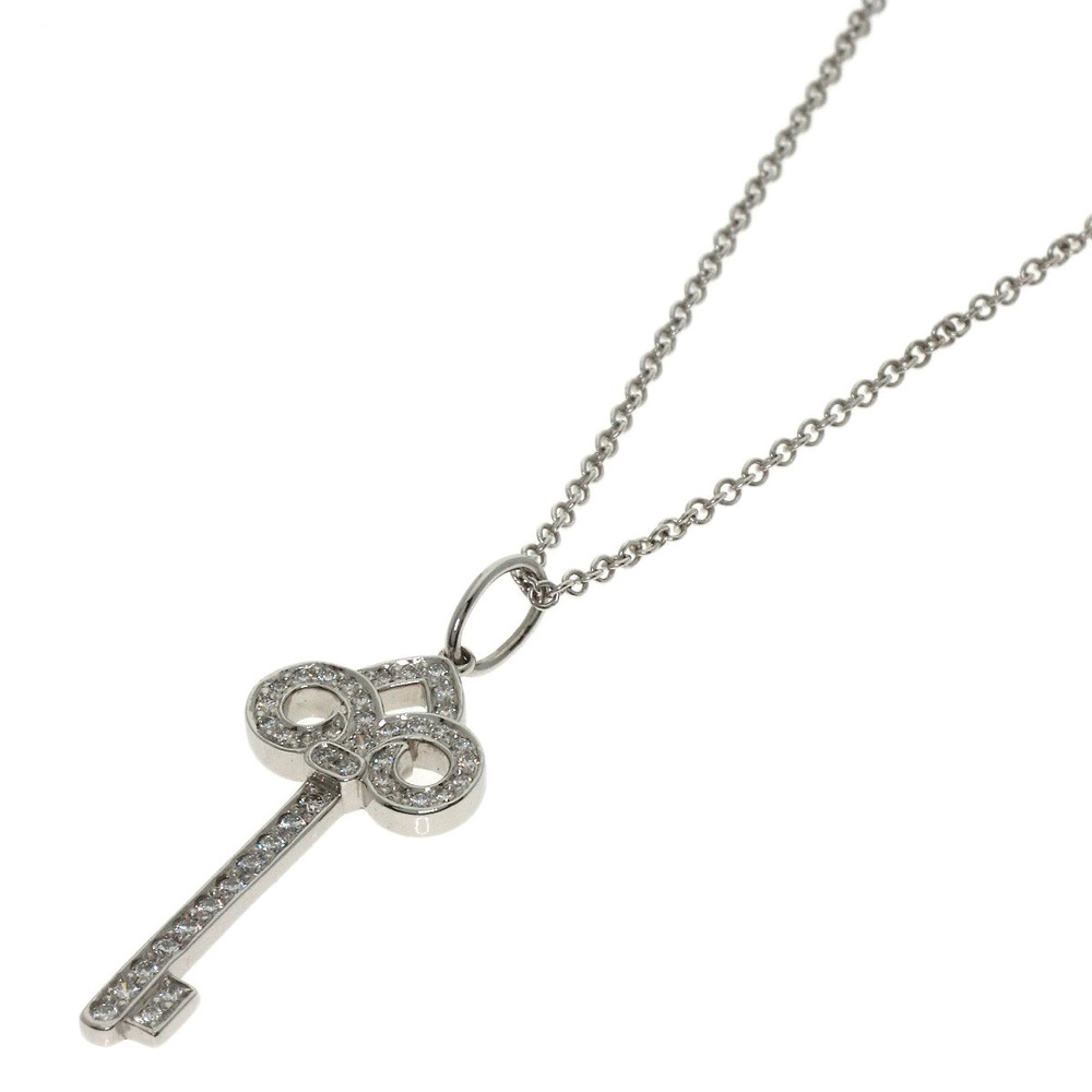 Tiffany Co Fleur De Lis Key Necklace Sterling Silver